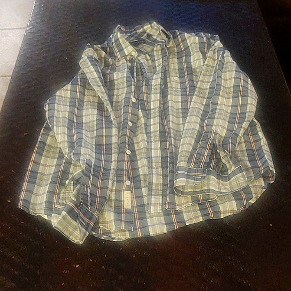 Five Four men's button up plaid shirt size L